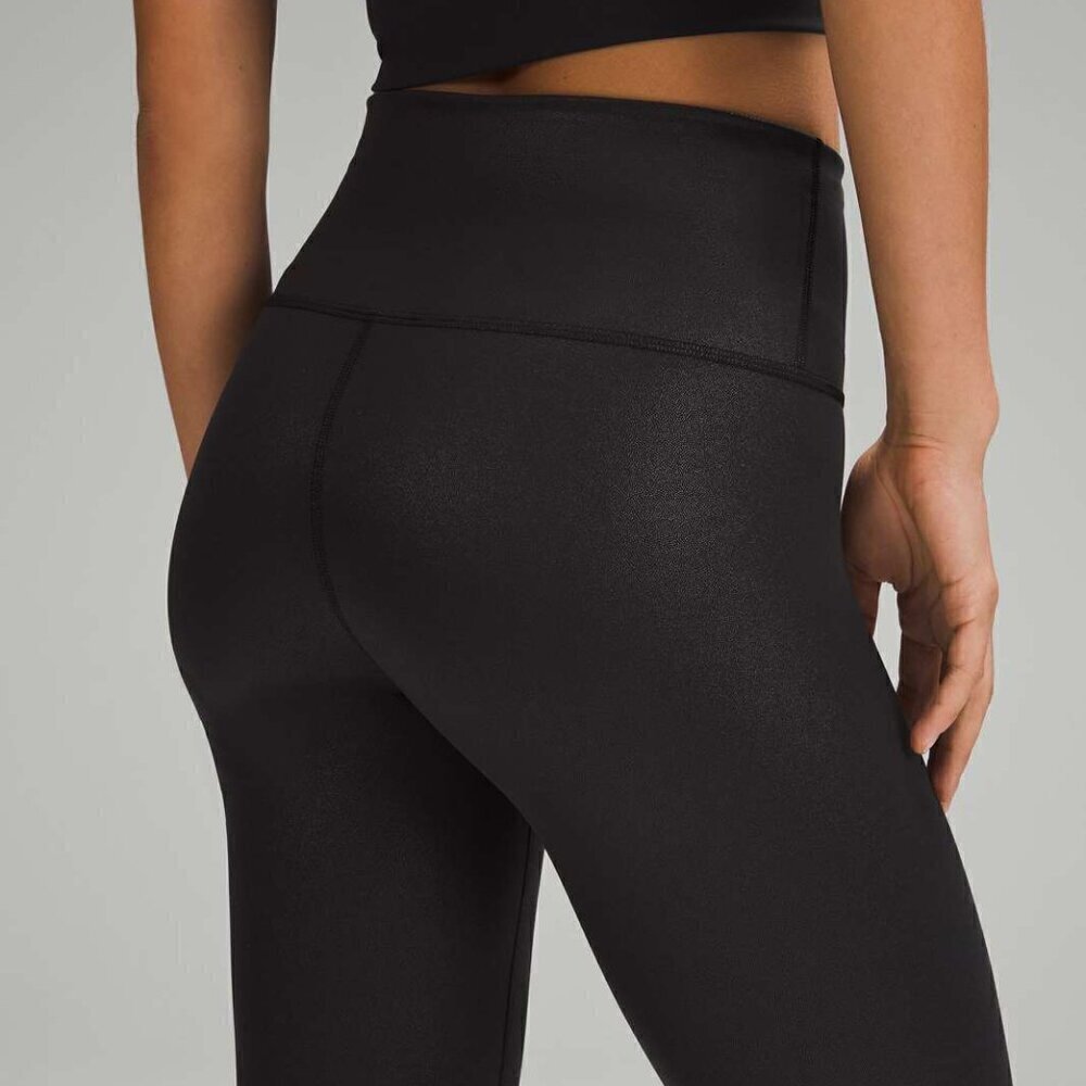 Lululemon Wunder Train High-Rise Tight Radiate Foil Black sz 2 NEW 2023